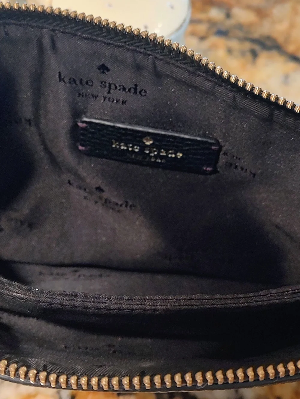 kate spade New York Black Pebbled Leather Crossbody Bag